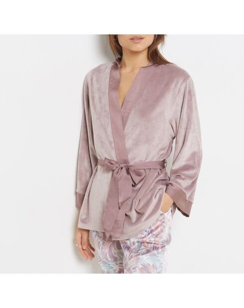 Pyjama trois pièces Caitlin taupe