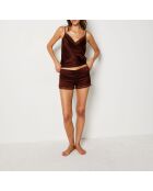 Pantaloncini granati bordeaux lattiginosi