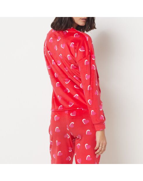 Vikacha roter zweiteiliger Pyjama