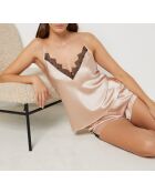 Poederroze korte broek Narcisse