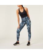 Legging Match imprimé bleu vert