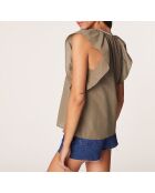 Filipa Khaki olijfkleurige top