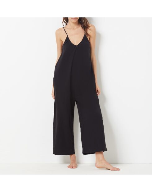 Schwarzer einteiliger Overall Kaya