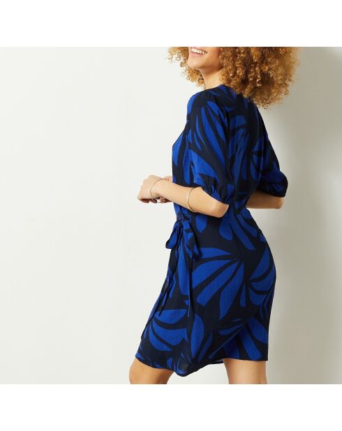 Ginetta kleid colbat blau/schwarz