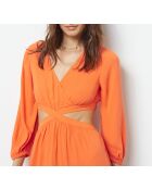 Orangefarbenes Hallo-Kleid