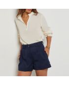 Beigefarbene Bluse Manilo