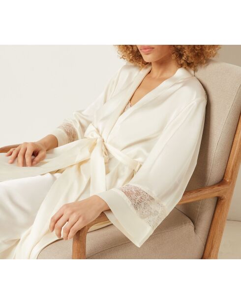 Déshabillé Sentiment Long Spe écru