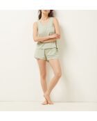 Camiseta sin mangas verde Gam