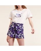 Elga indigo korte broek