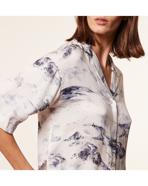 Ecrufarbenes Darnelhemd