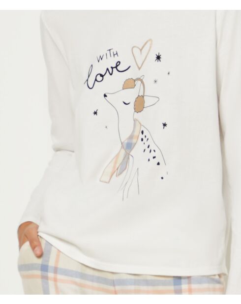 Pyjama trois pièces Ocea beige