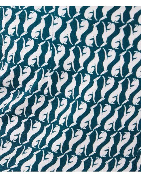 Levri-broek met groene achtergrondprint