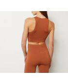 Bruine Crop Top met Prana