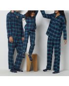 Jadden marineblauwe tweedelige pyjama voor heren