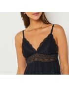 Idole Triangle schwarzes Nachthemd