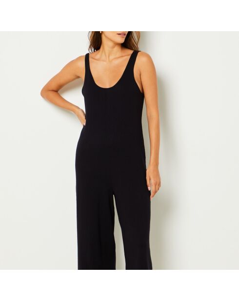 Schwarzer einteiliger Overall Dolane