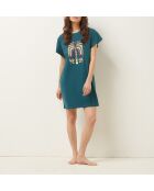 Camisón Big T Balmier azul verde