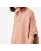 Bijan blush poncho
