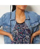 Gayette-jurk met roze achtergrondprint