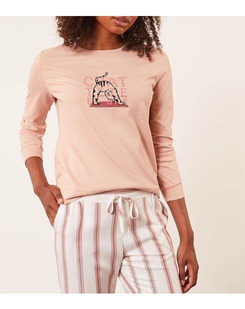 Top Yocat rosa cipria