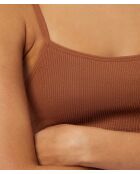Soutien-gorge sans armature Active chocolat