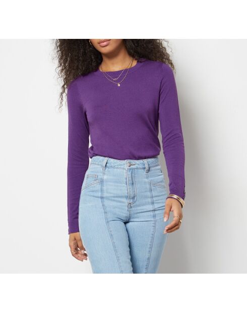 Maglione rotondo Criss viola