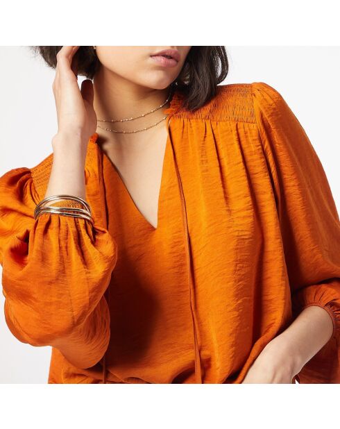 Athia orangefarbene Bluse