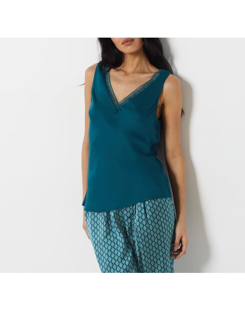 Debardeur Fusion bleu vert