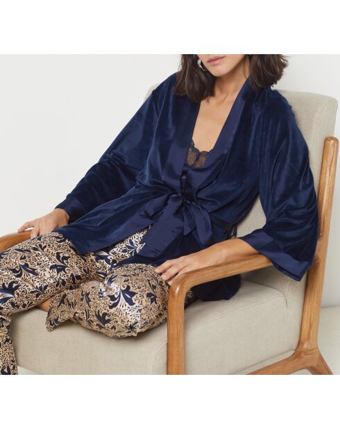 Lisandra marine driedelige pyjama