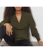 Una blusa color oliva Pepy Khaki