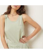 Camiseta sin mangas verde Gam