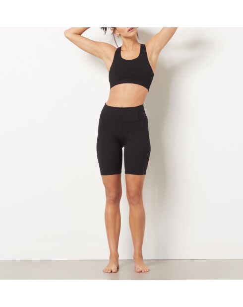 Stronger zwarte fietsbroek