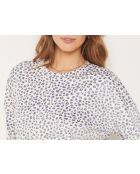 Pigiama due pezzi stampato blu Olann