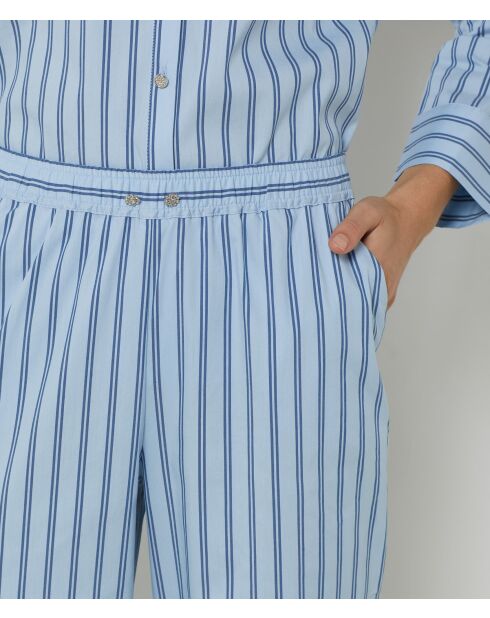 Pantaloni Carolyn celesti