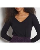 Criss zwarte trui met V-hals