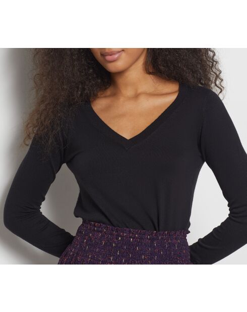 Criss zwarte trui met V-hals