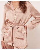 Loungehemd in roze kleur