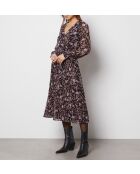 Pauline jurk gedrukt op een zwarte achtergrond