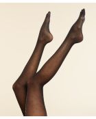 Schwarze Strumpfhose Plumetis Irise