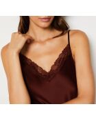 Nachthemd mit milchigem Burgundergranat