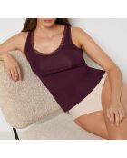 Debardeur Warm Me Up Lace bordeaux grenat