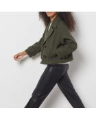 Manteau court Lora Kaki olive