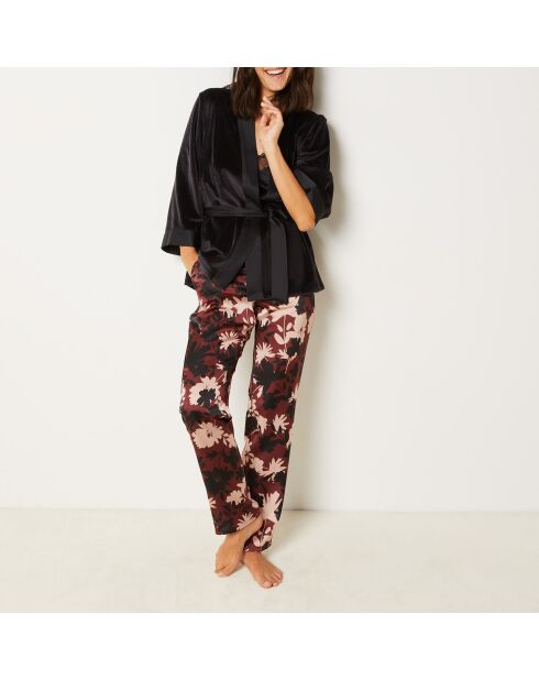 Pyjama trois pièces Janne noir