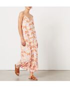 Felixa bedrucktes Kleid mit weißem Hintergrund