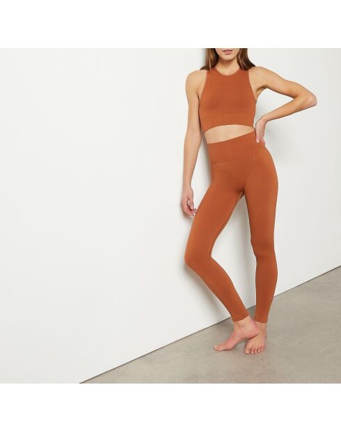 Braunes Prana Crop-Top