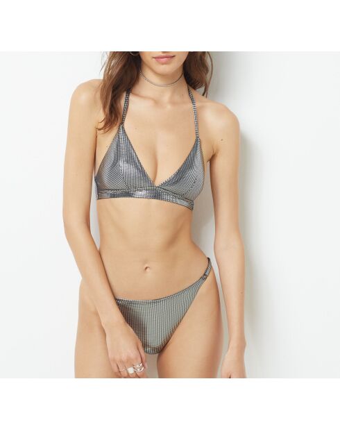 Furista zilveren driehoekige beugelbeha