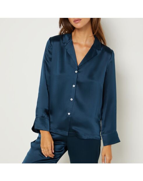 Donkerblauw overhemd