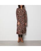 Veelkleurige Oya-jurk met print