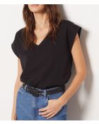 Joss V schwarzes T-Shirt