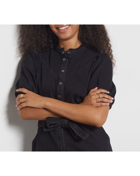 Antracietkleurige jumpsuit Darlene gd